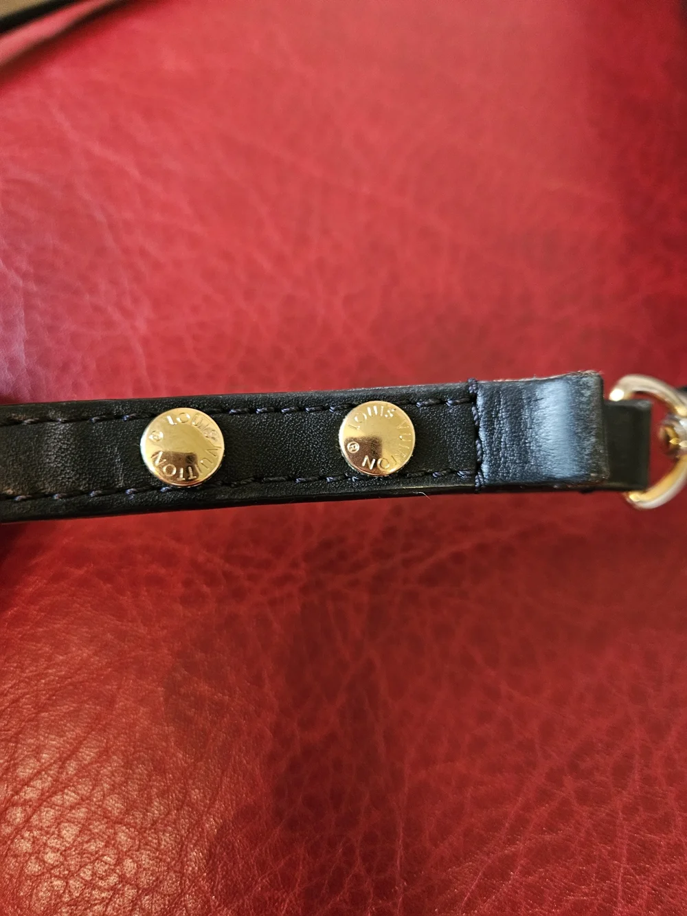 Louis Vuitton Black Epi Leather Monceau  Bag with Gold Hardware
